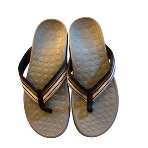 Orthaheel Black and Gray Men's Sandals